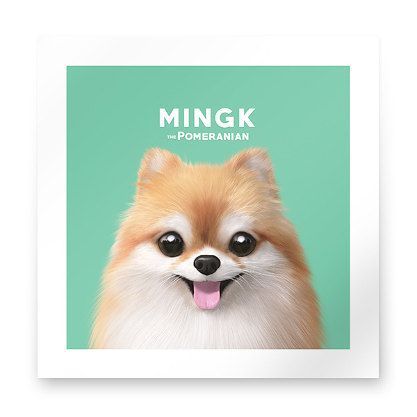 Mingk the Pomeranian Art Print