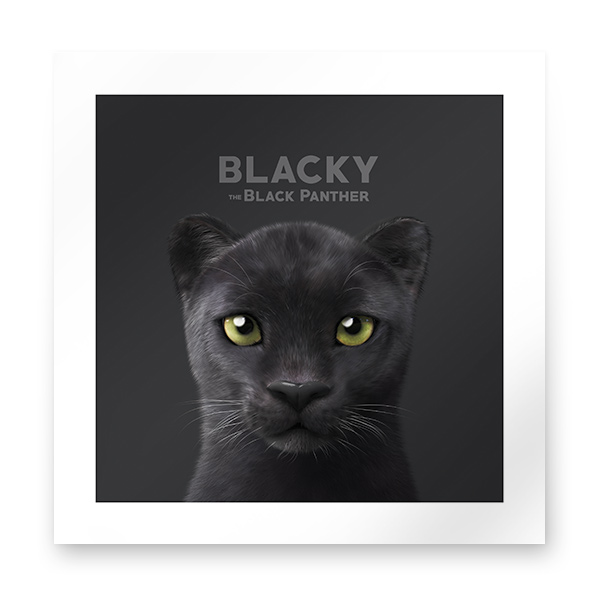 Blacky the Black Panther Art Print