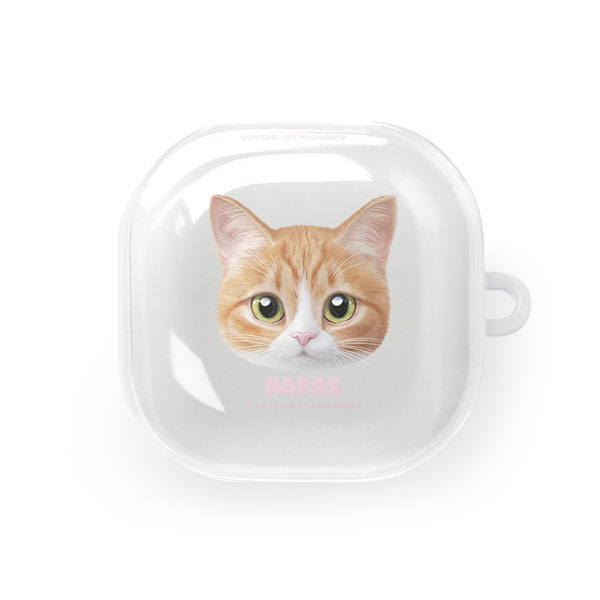Hobak the Cheese Tabby Face Buds Pro/Live TPU Case