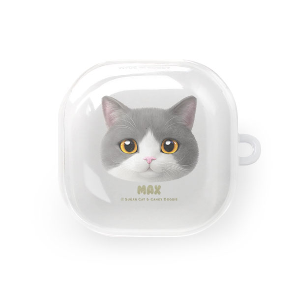 Max the British Shorthair Face Buds Pro/Live TPU Case
