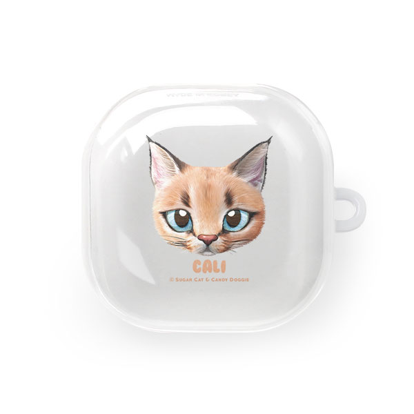 Cali the Caracal Face Buds Pro/Live TPU Case