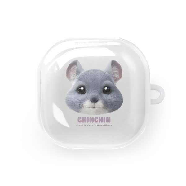 Chinchin the Chinchilla Face Buds Pro/Live TPU Case