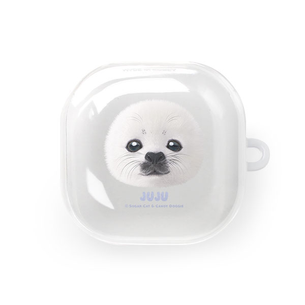 Juju the Harp Seal Face Buds Pro/Live TPU Case