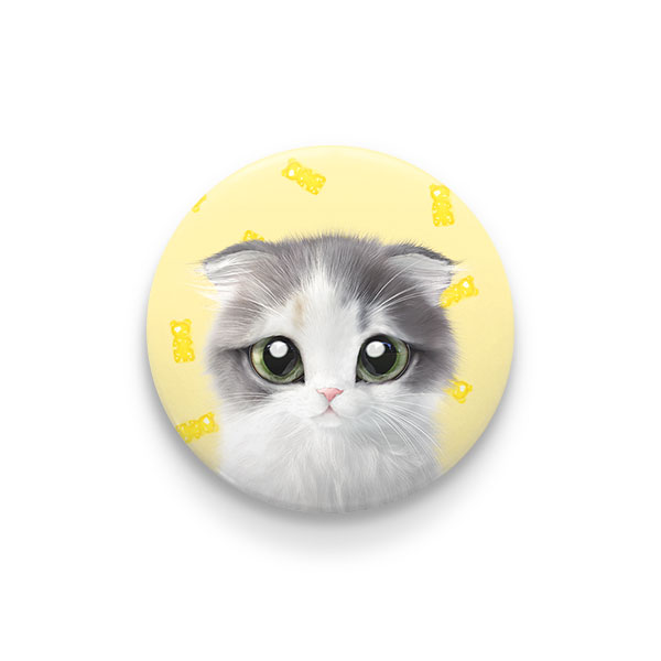 Joy the Kitten’s Gummy Baers Jelly Pin/Magnet Button