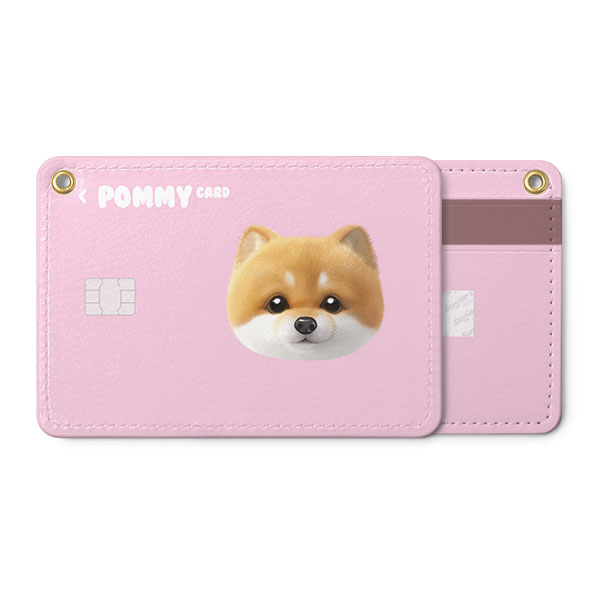Pommy the Pomeranian Face Card Holder