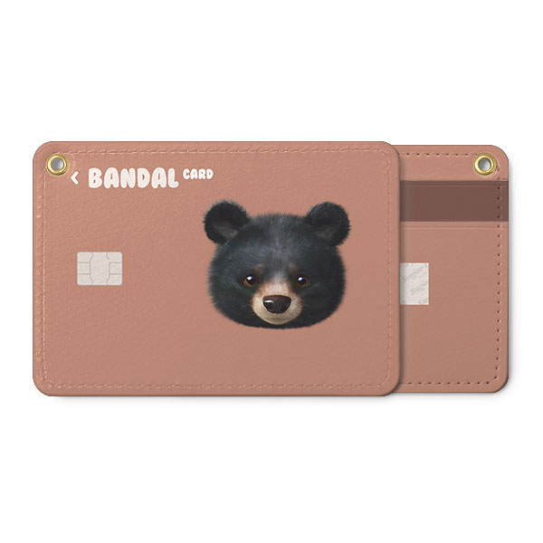 Bandal the Aisan Black Bear Face Card Holder