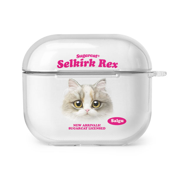 Salgu the Selkirk Rex TypeFace AirPods 3 Clear Hard Case