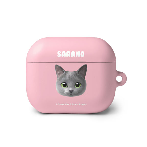 Sarang the Russian Blue Face AirPods 3 Hard Case