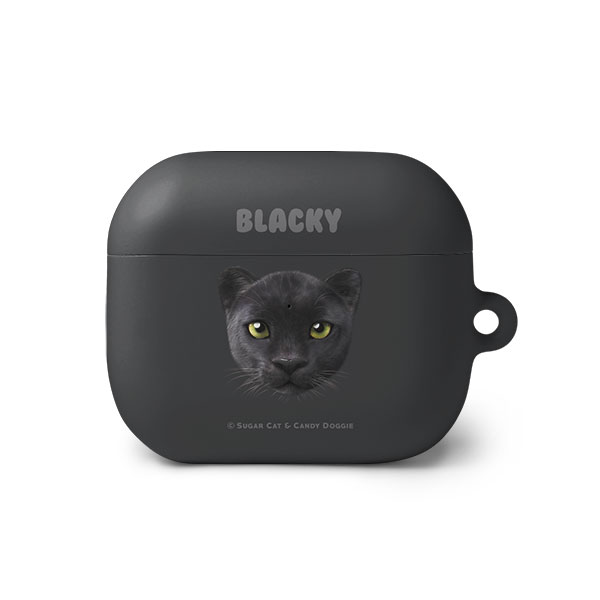 Blacky the Black Panther Face AirPods 3 Hard Case