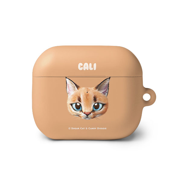 Cali the Caracal Face AirPods 3 Hard Case