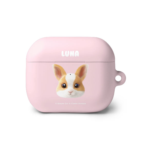 Luna the Dutch Rabbit Face AirPods 3 Hard Case