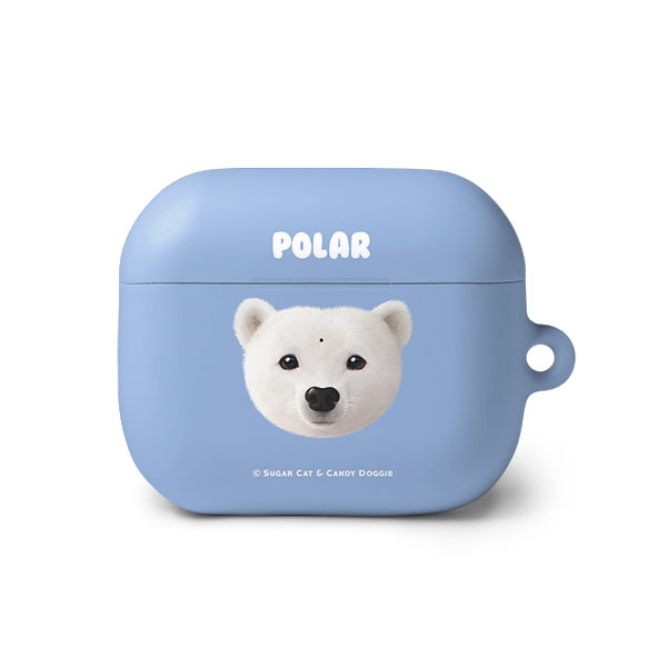 Polar the Polar Bear Face AirPods 3 Hard Case