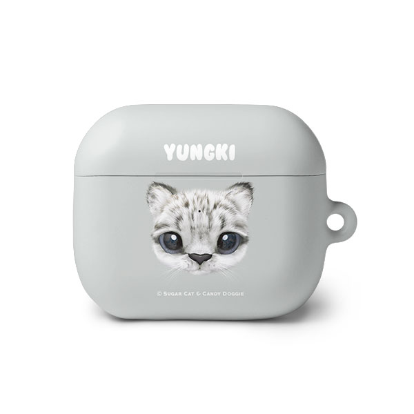 Yungki the Snow Leopard Face AirPods 3 Hard Case