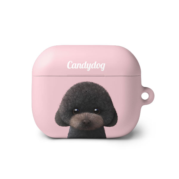 Choco the Black Poodle Simple AirPods 3 Hard Case