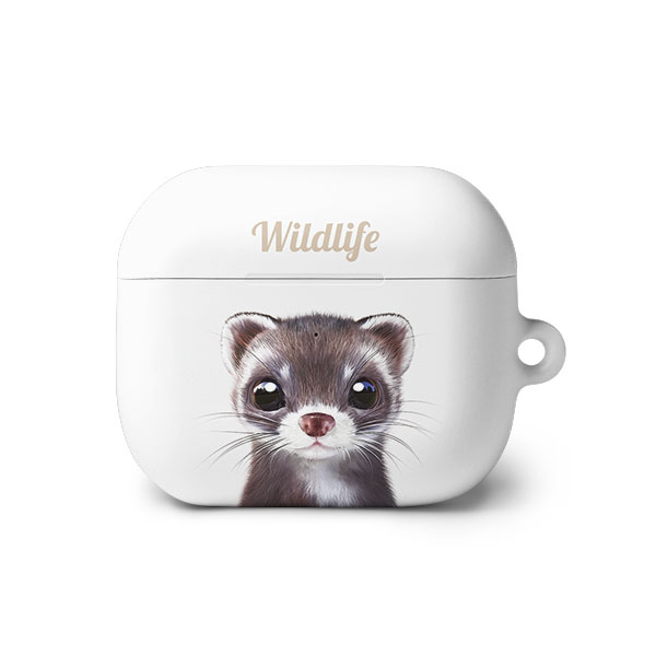 Jusky the Ferret Simple AirPods 3 Hard Case