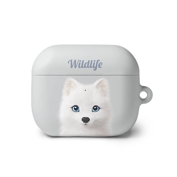 Polly the Arctic Fox Simple AirPods 3 Hard Case
