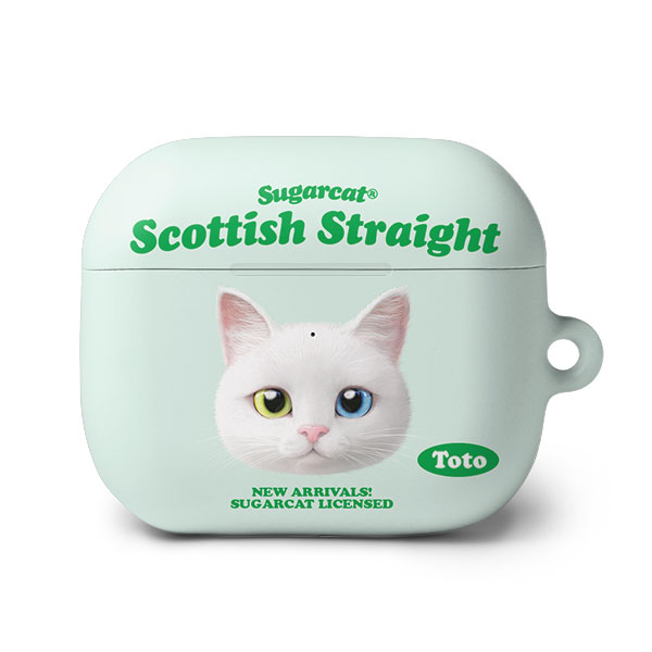 Toto the Scottish Straight TypeFace AirPods 3 Hard Case