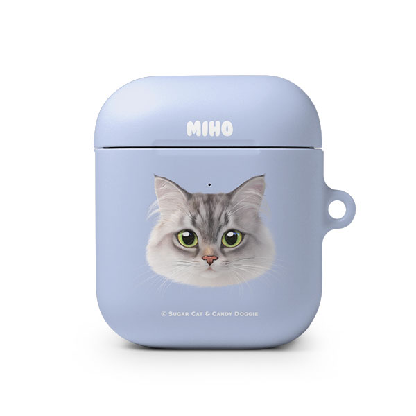 Miho the Norwegian Forest Face AirPod Hard Case