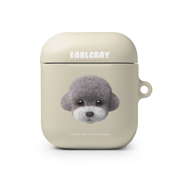Earlgray the Poodle Face AirPod Hard Case