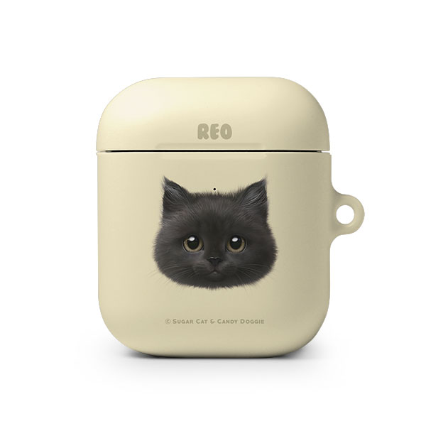 Reo the Kitten Face AirPod Hard Case