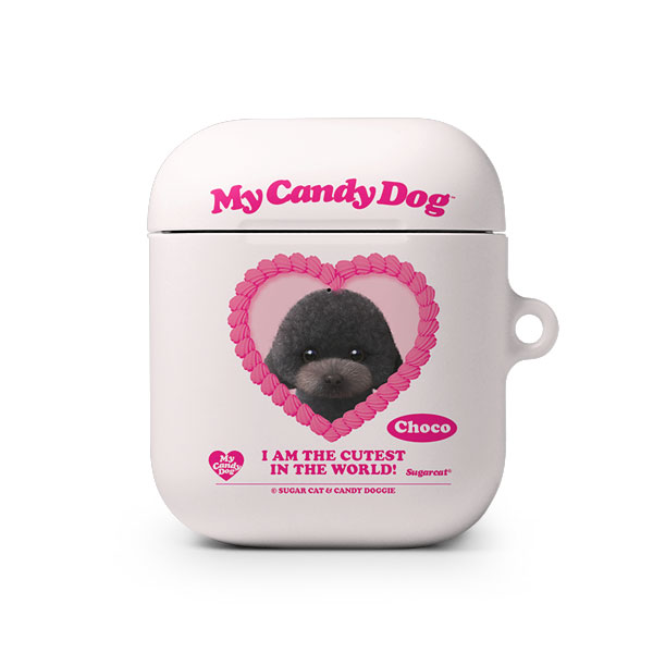 Choco the Black Poodle MyHeart AirPod Hard Case