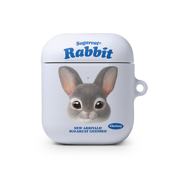 Chelsey the Rabbit TypeFace AirPod Hard Case