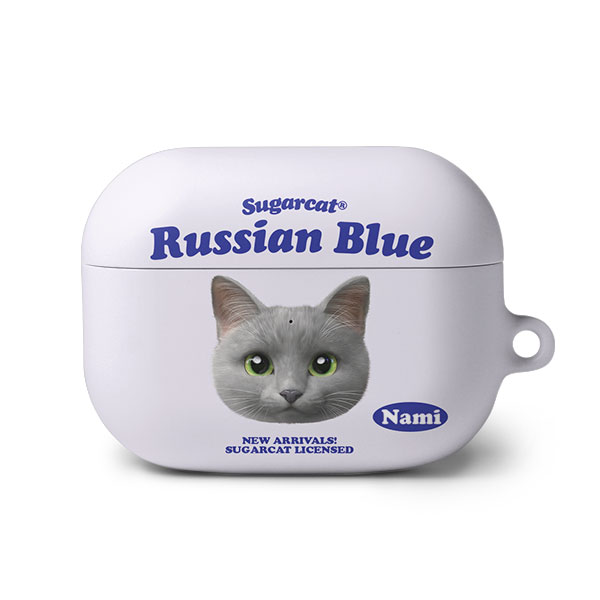 Nami the Russian Blue TypeFace AirPod PRO Hard Case