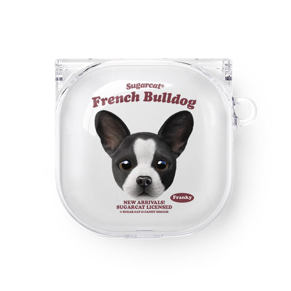 Franky the French Bulldog TypeFace Buds Pro/Live Clear Hard Case