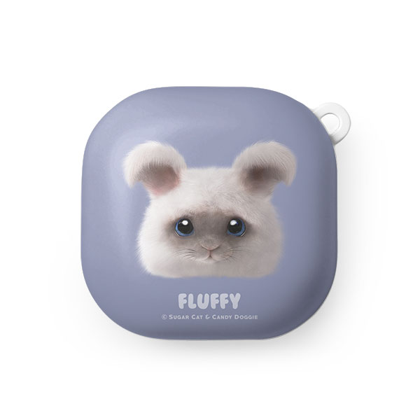 Fluffy the Angora Rabbit Face Buds Pro/Live Hard Case
