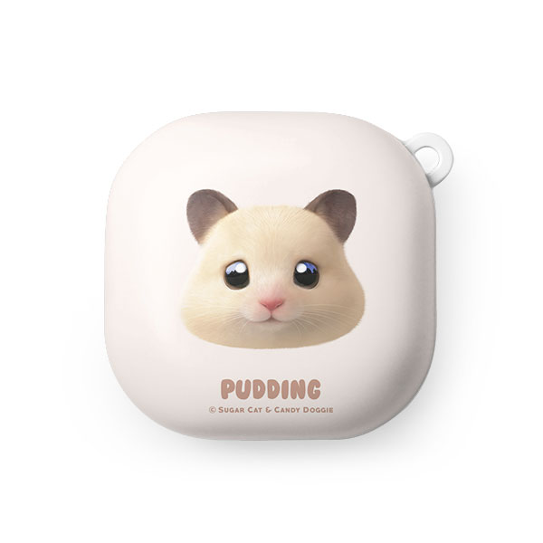 Pudding the Hamster Face Buds Pro/Live Hard Case