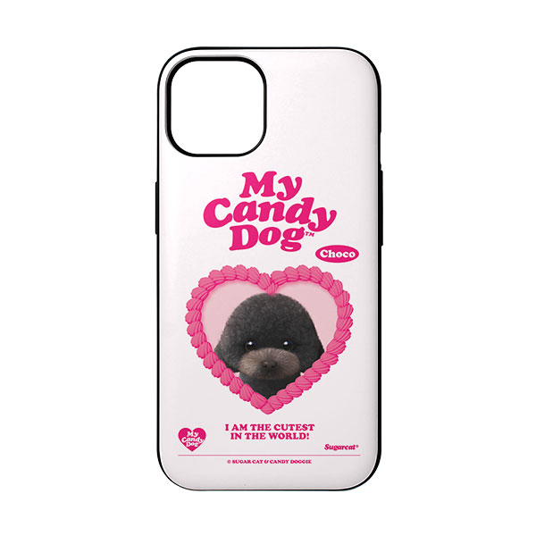 Choco the Black Poodle MyHeart Door Bumper Case