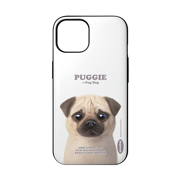Puggie the Pug Dog Retro Door Bumper Case