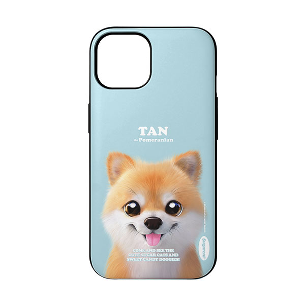 Tan the Pomeranian Retro Door Bumper Case