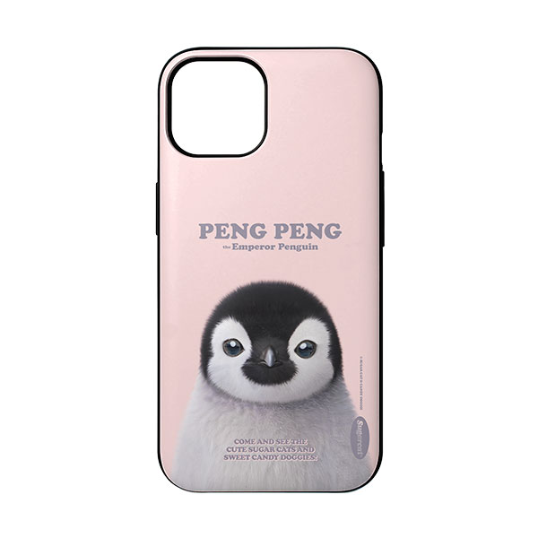 Peng Peng the Baby Penguin Retro Door Bumper Case