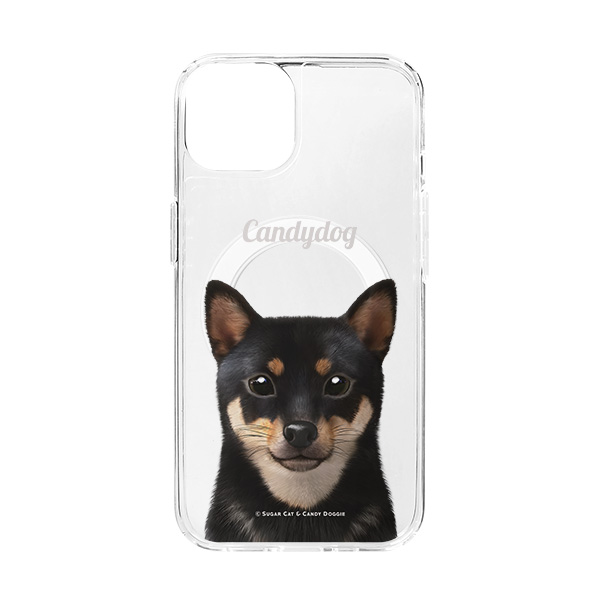 Bate the Shiba Simple Clear Gelhard Case (for MagSafe)