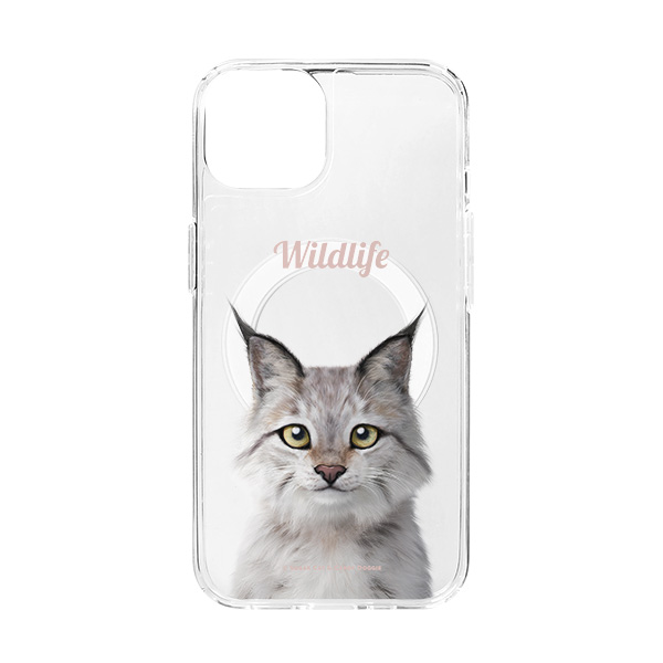 Wendy the Canada Lynx Simple Clear Gelhard Case (for MagSafe)