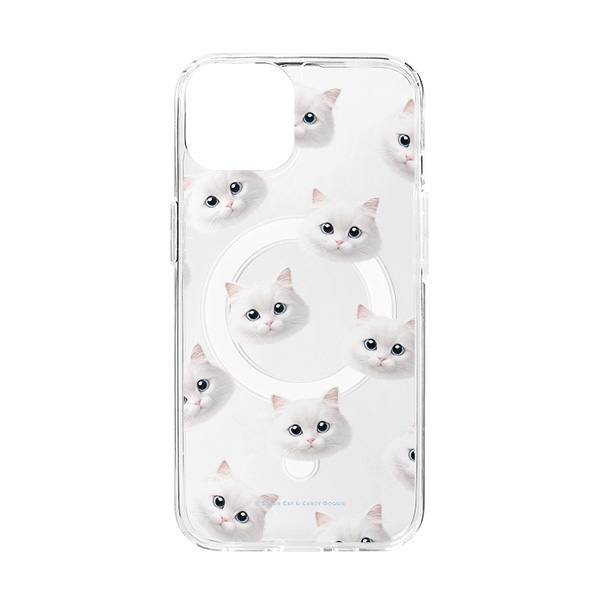 Han Face Patterns Clear Gelhard Case (for MagSafe)