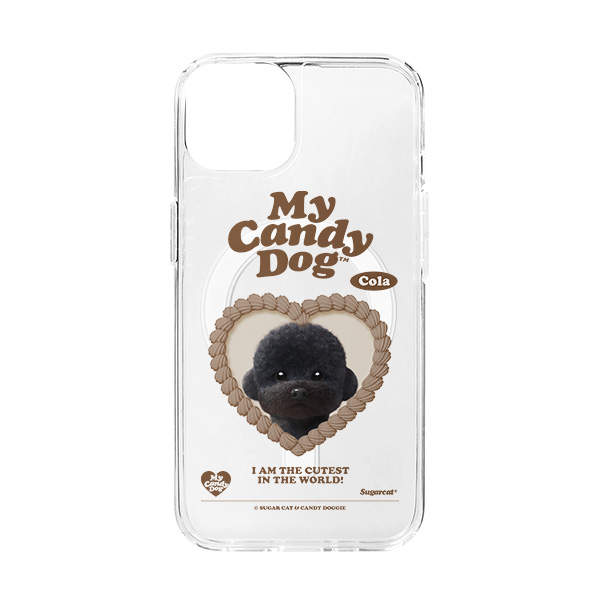 Cola the Medium Poodle MyHeart Clear Gelhard Case (for MagSafe)