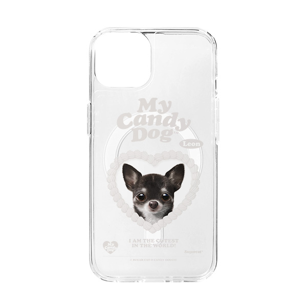 Leon the Chihuahua MyHeart Clear Gelhard Case (for MagSafe)