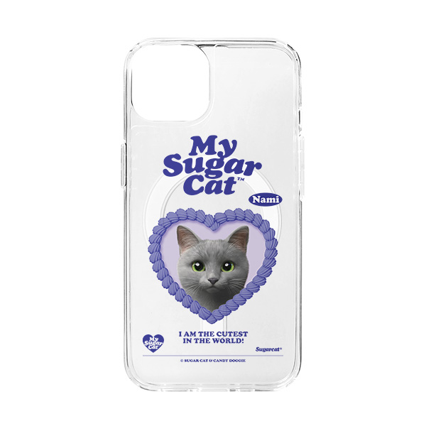 Nami the Russian Blue MyHeart Clear Gelhard Case (for MagSafe)