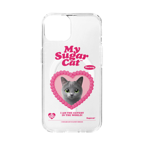 Sarang the Russian Blue MyHeart Clear Gelhard Case (for MagSafe)