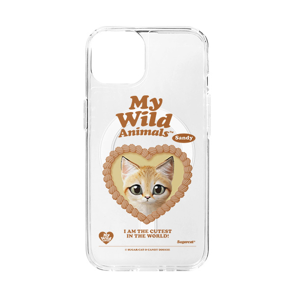 Sandy the Sand cat MyHeart Clear Gelhard Case (for MagSafe)