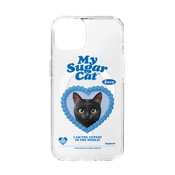 Zoro the Black Cat MyHeart Clear Gelhard Case (for MagSafe)