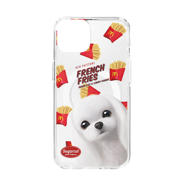 Potato&#039;s French Fries New Patterns Clear Gelhard Case (for MagSafe)