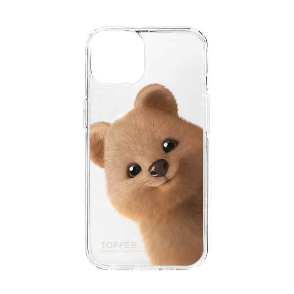 Toffee the Quokka Peekaboo Clear Gelhard Case (for MagSafe)