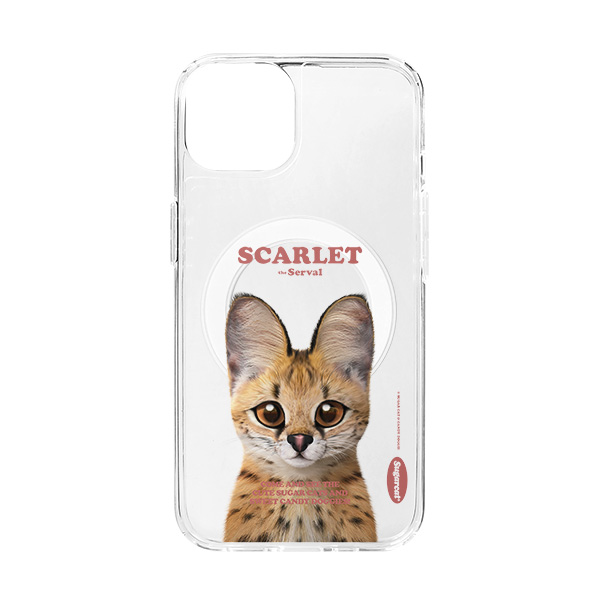 Scarlet the Serval Retro Clear Gelhard Case (for MagSafe)
