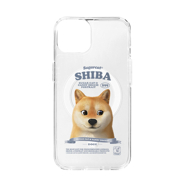 Doge the Shiba Inu New Retro Clear Gelhard Case (for MagSafe)