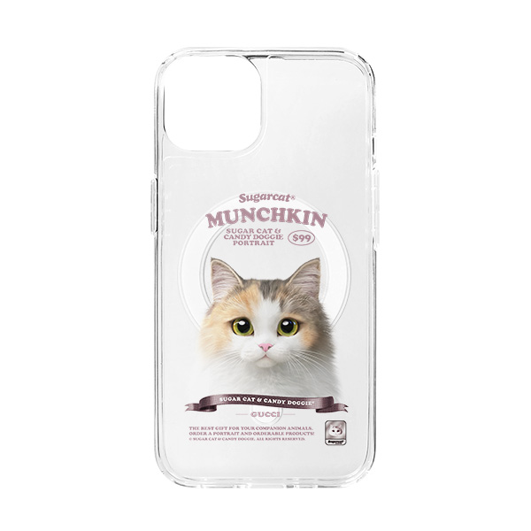 Gucci the Munchkin New Retro Clear Gelhard Case (for MagSafe)