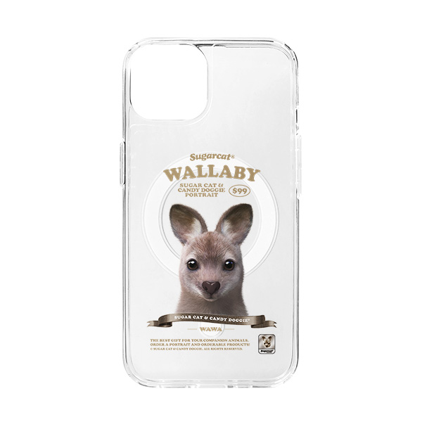 Wawa the Wallaby New Retro Clear Gelhard Case (for MagSafe)