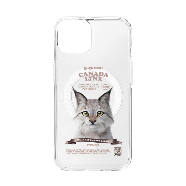 Wendy the Canada Lynx New Retro Clear Gelhard Case (for MagSafe)